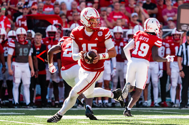 Nebraska quarterback Dylan Raiola.