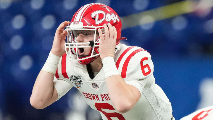 Crown Point Bulldogs quarterback Noah Ehrlich (6) is back for his senior season. Ehrlich is committed to Miami (Ohio).