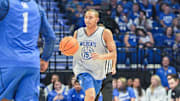 Kentucky Wildcats guard Jaland Lowe (15) at the 2025 Big Blue Madness at Rupp Arena in Lexington, Kentucky Saturday, Oct. 11, 2025.
