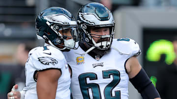 Jalen Hurts, Jason Kelce, Philadelphia Eagles