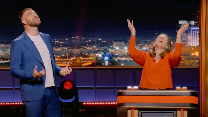 Travis Kelce hosts a TV show now.