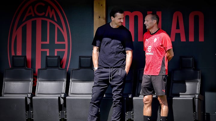 Zlatan Ibrahimovic e Massimiliano Allegri