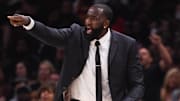June 8, 2018; Cleveland, OH, USA; Cleveland Cavaliers center Kendrick Perkins (21) during the second quarter in game four of the 2018 NBA Finals against the Golden State Warriors at Quicken Loans Arena. The Warriors defeated the Cavaliers 108-85 to complete a four-game sweep. Mandatory Credit: Kyle Terada-Imagn Images