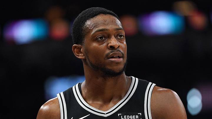 May 28, 2026; San Antonio, Texas, USA; San Antonio Spurs guard De'aaron Fox (4) in the first half during game six of the western conference finals for the 2026 NBA playoffs at Frost Bank Center. Mandatory Credit: Dustin Safranek-Imagn Images