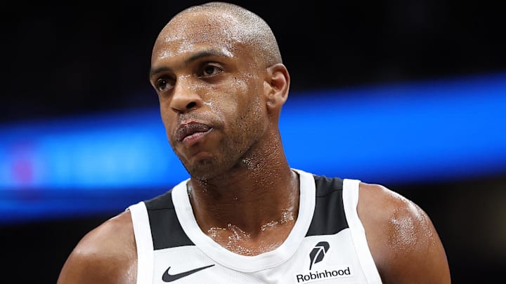 Jan 29, 2026; Washington, District of Columbia, USA; Washington Wizards forward Khris Middleton (22) looks on during the second half against the Milwaukee Bucks at Capital One Arena. Mandatory Credit: Daniel Kucin Jr.-Imagn Images