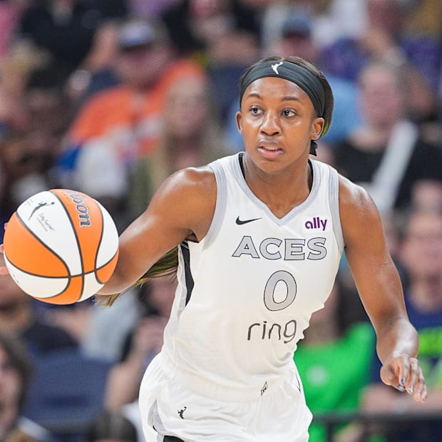 Las Vegas Aces guard Jackie Young