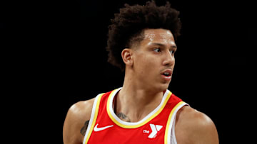Jalen Johnson #1 of the Atlanta Hawks