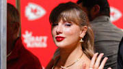 Oct 7, 2024; Kansas City, Missouri, USA; Recording artist Taylor Swift