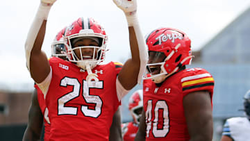 Maryland Terrapins running back Nolan Ray (25). Mandatory Credit: Daniel Kucin Jr.-Imagn Images