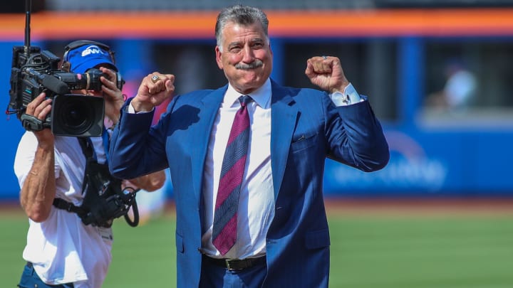 Jul 9, 2022; New York City, New York, USA;  Former New York Mets first baseman Keith Hernandez at the ceremony for his jersey retirement at Citi Field. Mandatory Credit: Wendell Cruz-USA TODAY Sports