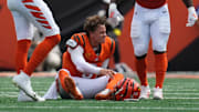 Bengals quarterback Joe Burrow injured against Jaguars.
