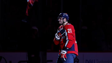 Aliaksei Protas, Washington Capitals Mandatory Credit: Geoff Burke-Imagn Images