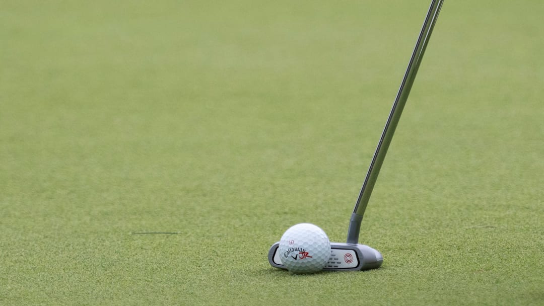A Callaway Golf Ball is pictured during round two of the LIV Golf Team Championship Michigan at The Cardinal at Saint John s Resort in Plymouth, MI on August 23, 2025. A Callaway Golf Ball is pictured during round two of the LIV Golf Team Championship Michigan at The Cardinal at Saint John s Resort in Plymouth, MI on August 23, 2025.