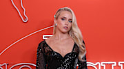 Hailey Van Lith on the orange carpet before the 2025 WNBA Draft at The Shed at Hudson Yards.