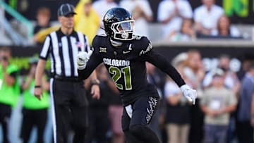 Aug 29, 2024; Boulder, Colorado, USA; Colorado Buffaloes safety Shilo Sanders (21) during the first half against the North Dakota State Bison at Folsom Field.