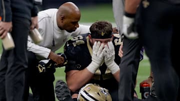 New Orleans Saints offensive tackle Nick Saldiveri 
