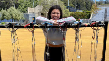 Camryn Rogers at Cal's Edwards Stadium