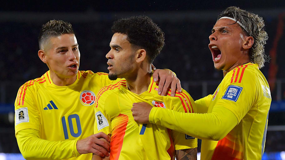 James Rodriguez, Luis Diaz and Richard Rios Colombia.