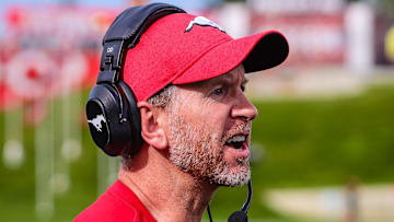 Sep 14, 2019; Calgary, Alberta, CAN; Calgary Stampeders head coach Dave Dickenson on the sideline against the Hamilton Tiger-Cats in the second half during a Canadian Football League game at McMahon Stadium. Mandatory Credit: Sergei Belski-Imagn Images