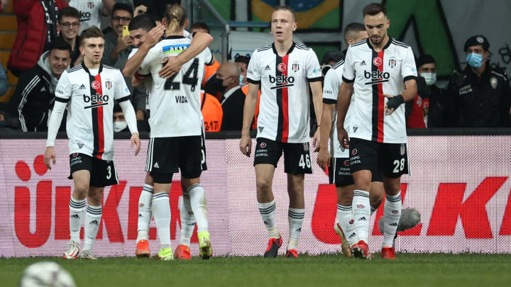Beşiktaş oyuncularının gol sevinci Beşiktaş oyuncularının gol sevinci