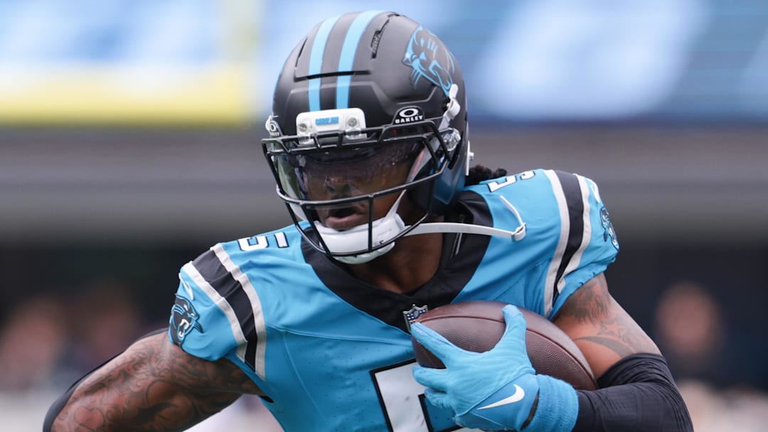 Carolina Panthers running back Rico Dowdle