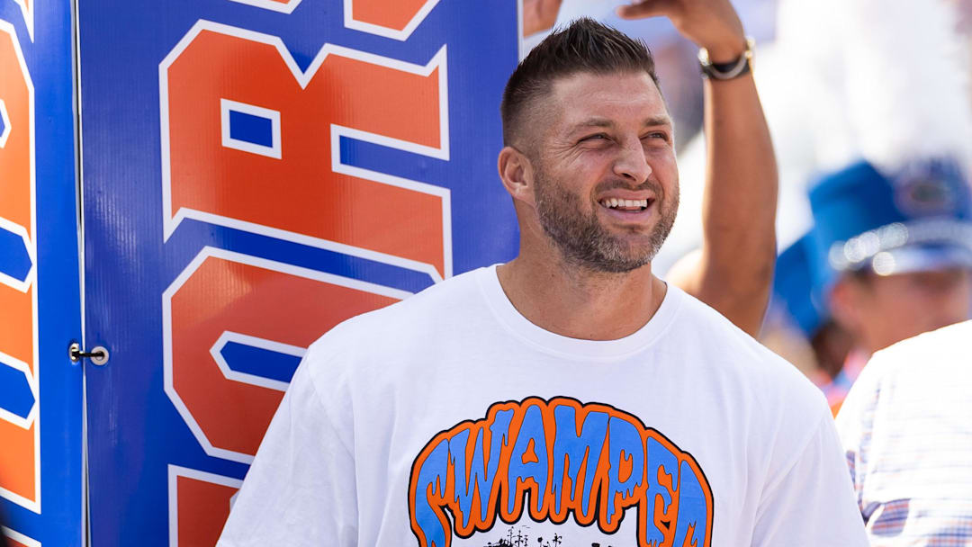 Former Florida Gators quarterback Tim Tebow was a guest for country music star Morgan Wallen's concert in Ben Hill Griffin Stadium.