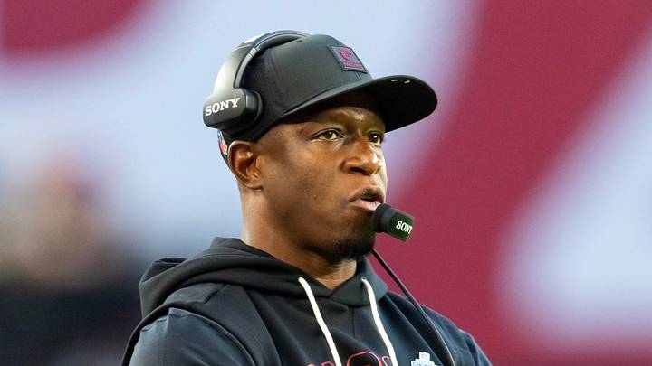 Atlanta Falcons head coach Raheem Morris