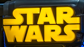 Star Wars video game logo seen during the festival.