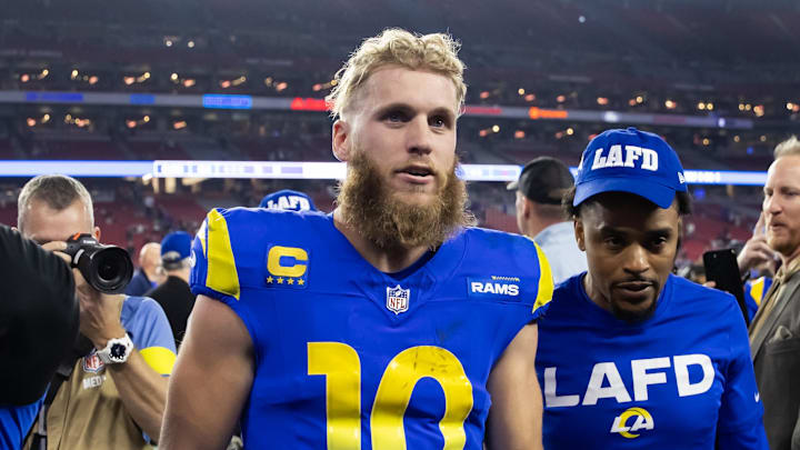 Los Angeles Rams wide receiver Cooper Kupp against the Minnesota Vikings during an NFC wild card game.