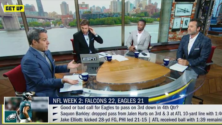 Dan Graziano and Mike Greenberg were not impressed with Saquon Barkley’s performance on Monday.