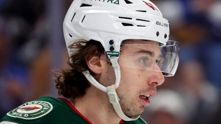 The Devils just made it super weird over being mad the Minnesota Wild beat them to a Quinn Hughes trade. (Mandatory Credit: Timothy T. Ludwig-Imagn Images)