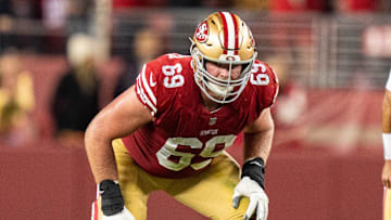 November 13, 2022; Santa Clara, California, USA; San Francisco 49ers offensive tackle Mike