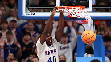 Kansas basketball player Flory Bidunga