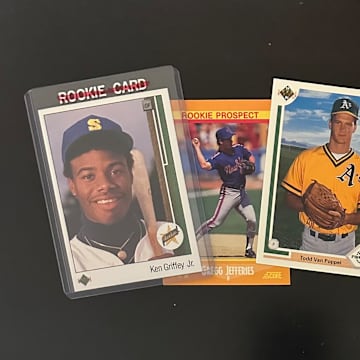 Baseball cards from the 1980s and 1990s