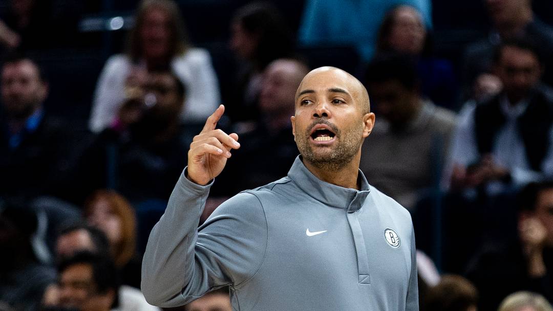 Mar 25, 2026; San Francisco, California, USA; Brooklyn Nets head coach Jordi Fernandez gestures during the second quarter against the Golden State Warriors at Chase Center. Mandatory Credit: John Hefti-Imagn Images