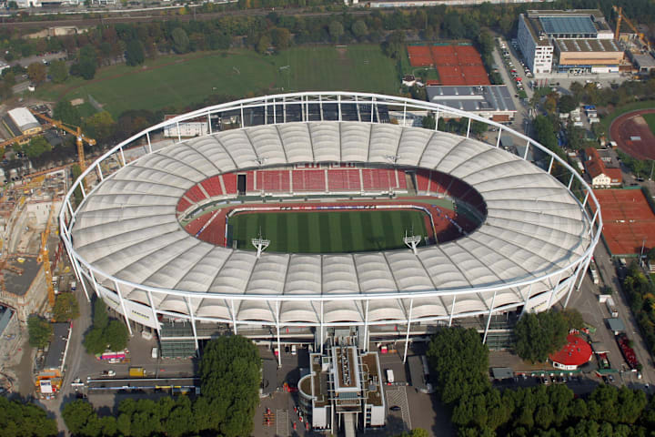 Aerial view of Stuttgart's Gottlieb-Daim