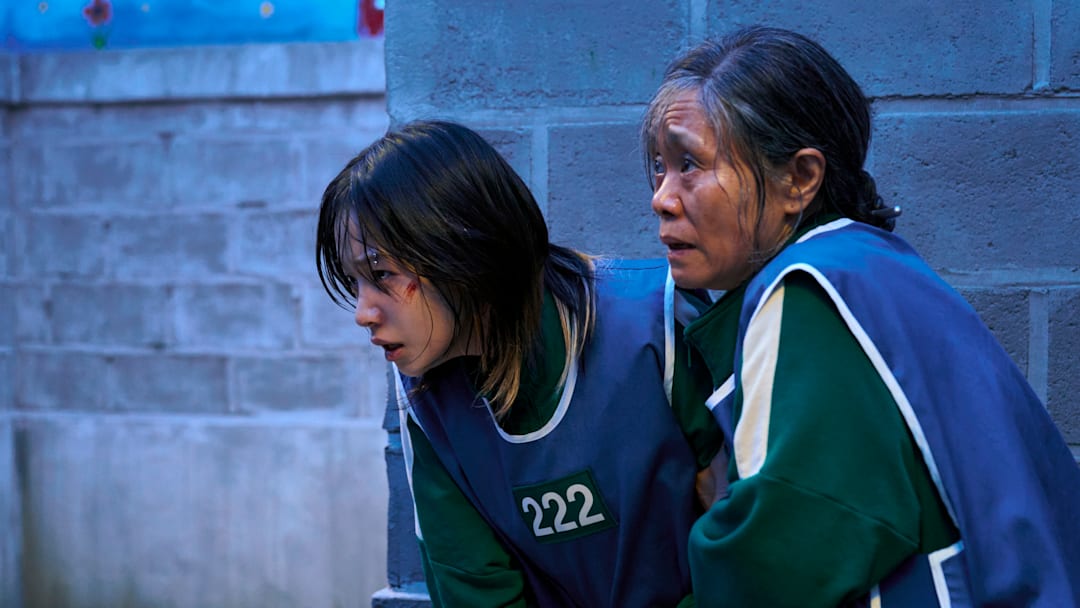 Squid Game S3 (L to R) Jo Yu-ri as Jun-hee, Kang Ae-sim as Geum-ja in Squid Game S3 Cr. No Ju-han/Netflix © 2025