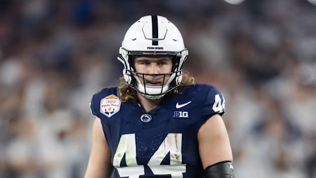 Penn State Nittany Lions tight end Tyler Warren against the Boise State Broncos. 