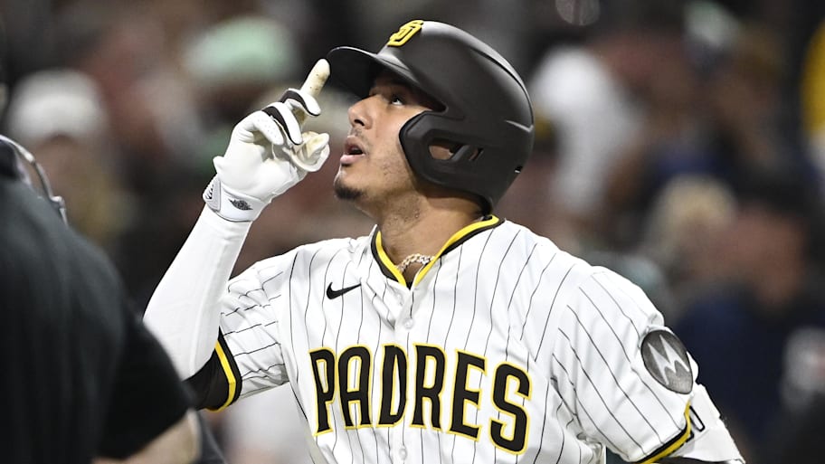 Machado went 3-for-5 on Monday night to join the 2,000 hit club. | Denis Poroy-Imagn Images