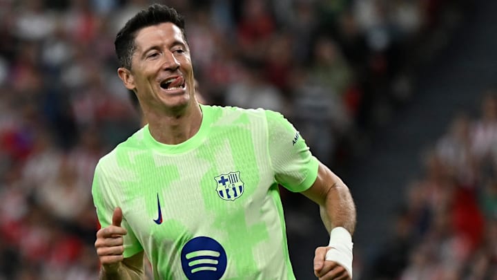 Lewandowski n'a pas manqué sa dernière sortie en Liga. Lewandowski n'a pas manqué sa dernière sortie en Liga.