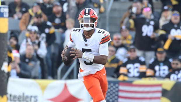 Winston stepped in as Cleveland's starting QB after Deshaun Watson tore his Achilles in October.