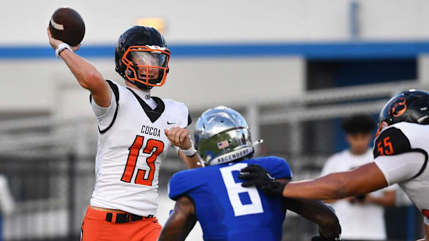 Cocoa High quarterback Brady Hart