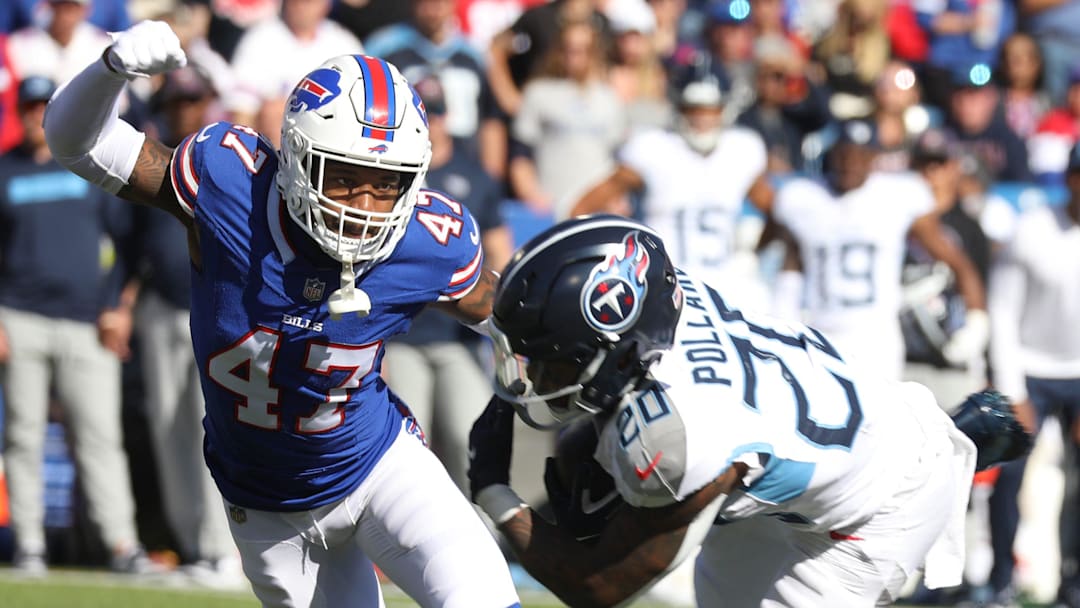 Buffalo Bills cornerback Christian Benford (47).