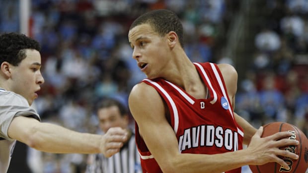 Davidson Wildcats guard Stephen Curry.