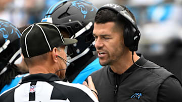 Carolina Panthers head coach Dave Canales