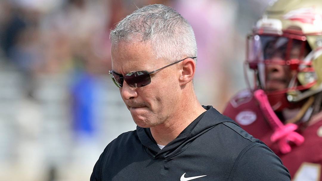 Oct 11, 2025; Tallahassee, Florida, USA; Florida State Seminoles head coach Mike Norvell after losing the game to the Pittsburgh Panthers at Doak S. Campbell Stadium. Mandatory Credit: Melina Myers-Imagn Images Oct 11, 2025; Tallahassee, Florida, USA; Florida State Seminoles head coach Mike Norvell after losing the game to the Pittsburgh Panthers at Doak S. Campbell Stadium. Mandatory Credit: Melina Myers-Imagn Images