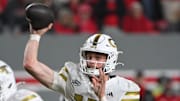 Georgia Tech quarterback Haynes King and the Yellow Jackets currently hold the ACC automatic bid into the College Football Playoff. 