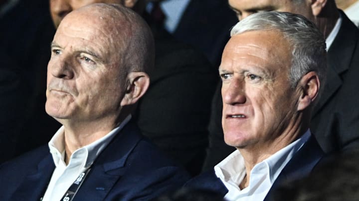 Guy Stéphan et Didier Deschamps lors du tirage au sort de la Coupe du Monde à Washington Guy Stéphan et Didier Deschamps lors du tirage au sort de la Coupe du Monde à Washington