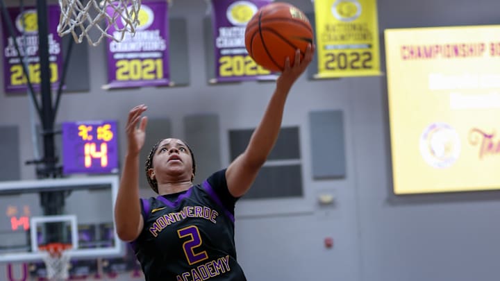 Montverde Academy junior Saniyah Hall recorded 18 points, five rebounds and four assists to guide the area’s No. 1-ranked team to a 78-24 victory against Lincoln Park Academy.