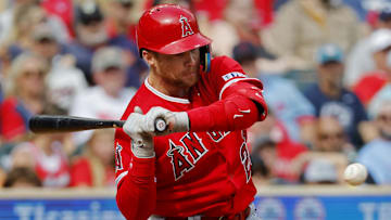 Sep 23, 2023; Minneapolis, Minnesota, USA; Los Angeles Angels second baseman Brandon Drury (23)